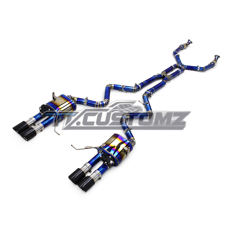 BMW M3/M4 (E90,E92, E93) CAT-BACK EXHAUST SYSTEM (VALVETRONIC) TITANIUM / STAINLESS STEEL
