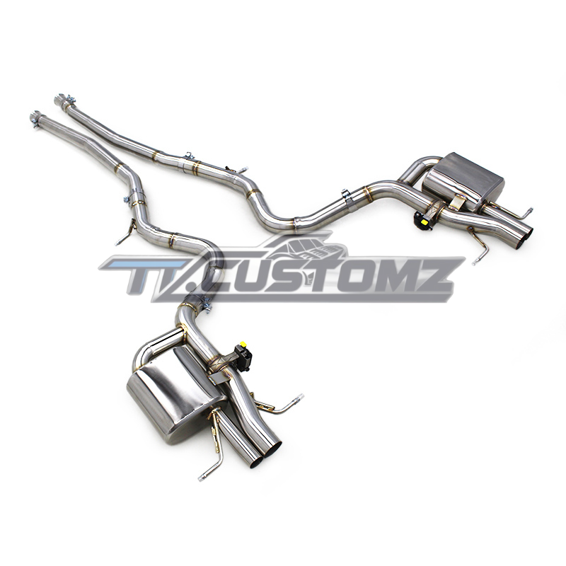 Mercedes S63 W222 CAT-BACK EXHAUST SYSTEM (VALVETRONIC) TITANIUM / STAINLESS STEEL