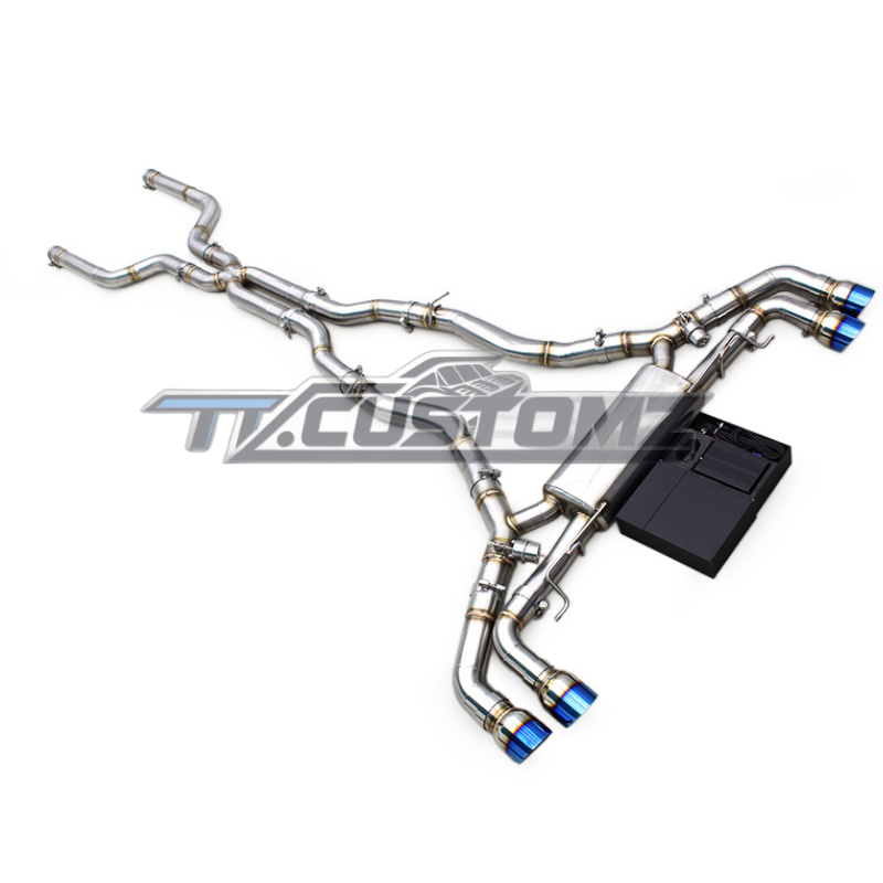 BMW X5M/X6M (F95,F96) CAT-BACK EXHAUST SYSTEM (VALVETRONIC) TITANIUM / STAINLESS STEEL