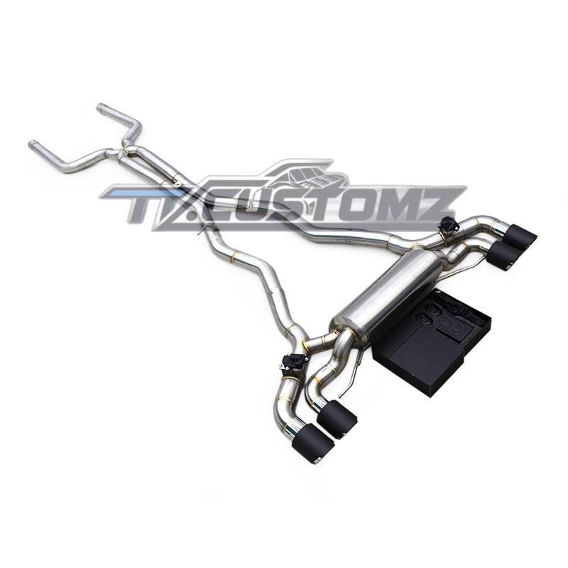 BMW M5 F90 CAT-BACK EXHAUST SYSTEM (VALVETRONIC) TITANIUM / STAINLESS STEEL