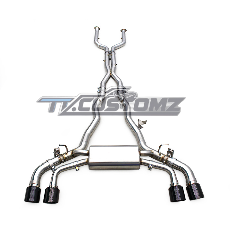 BMW M5 (G90,G99) CAT-BACK EXHAUST SYSTEM (VALVETRONIC) TITANIUM / STAINLESS STEEL