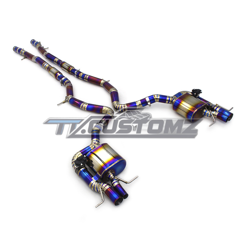 Mercedes S63 W222 CAT-BACK EXHAUST SYSTEM (VALVETRONIC) TITANIUM / STAINLESS STEEL