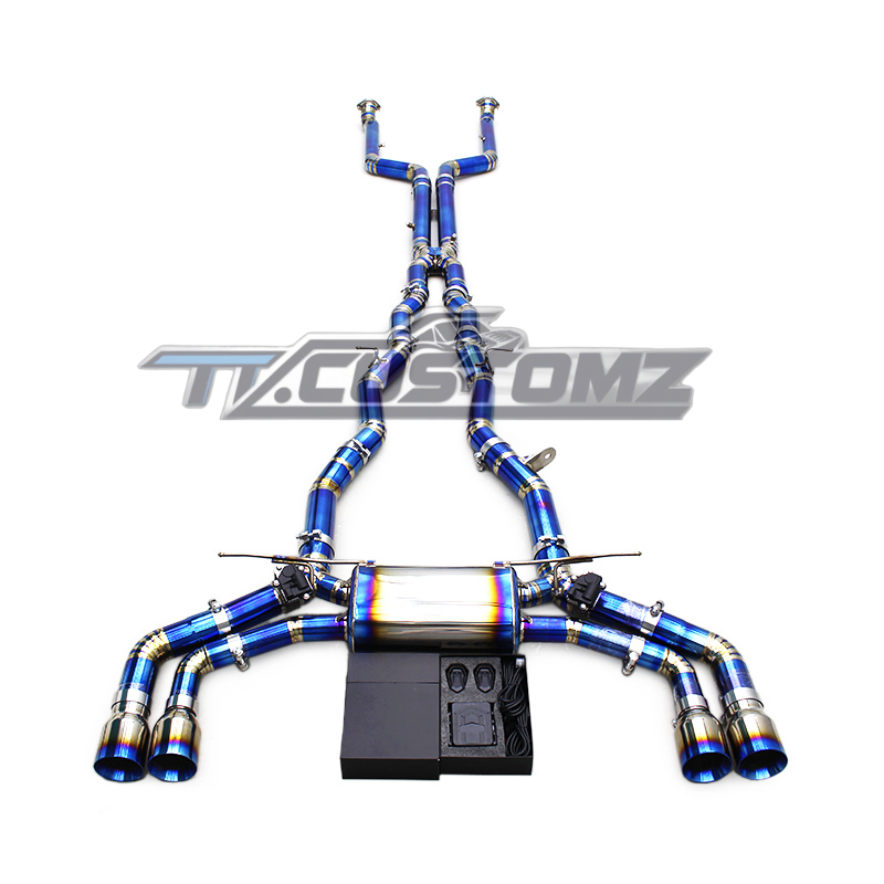BMW M5 (G90,G99) CAT-BACK EXHAUST SYSTEM (VALVETRONIC) TITANIUM / STAINLESS STEEL