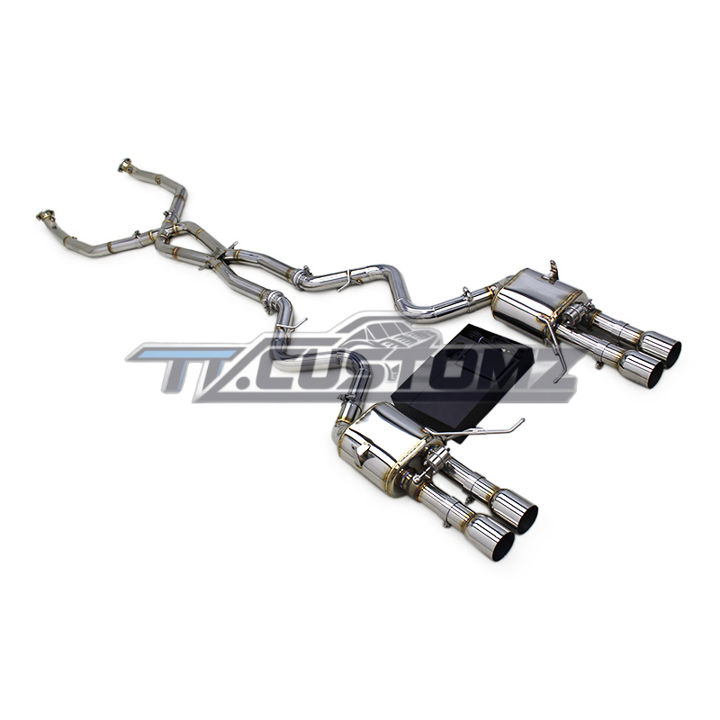 BMW M3/M4 (E90,E92, E93) CAT-BACK EXHAUST SYSTEM (VALVETRONIC) TITANIUM / STAINLESS STEEL