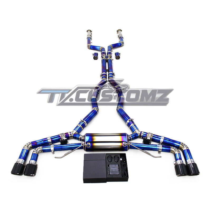 BMW X5M/X6M (F95,F96) CAT-BACK EXHAUST SYSTEM (VALVETRONIC) TITANIUM / STAINLESS STEEL