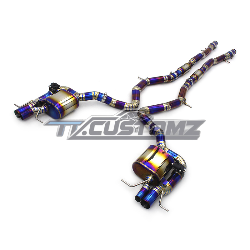 Mercedes S63 W222 CAT-BACK EXHAUST SYSTEM (VALVETRONIC) TITANIUM / STAINLESS STEEL