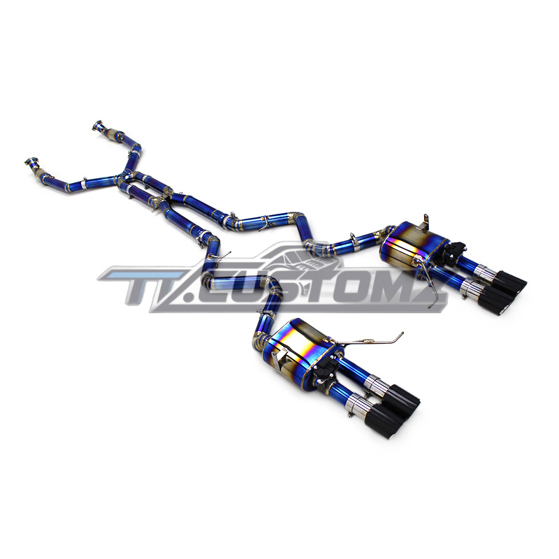 BMW M3/M4 (E90,E92, E93) CAT-BACK EXHAUST SYSTEM (VALVETRONIC) TITANIUM / STAINLESS STEEL