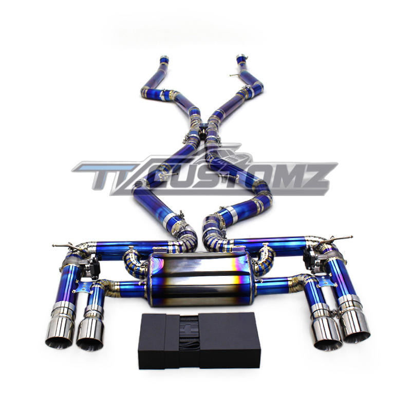 BMW X5M/X6M (F85,F86) CAT-BACK EXHAUST SYSTEM (VALVETRONIC) TITANIUM / STAINLESS STEEL