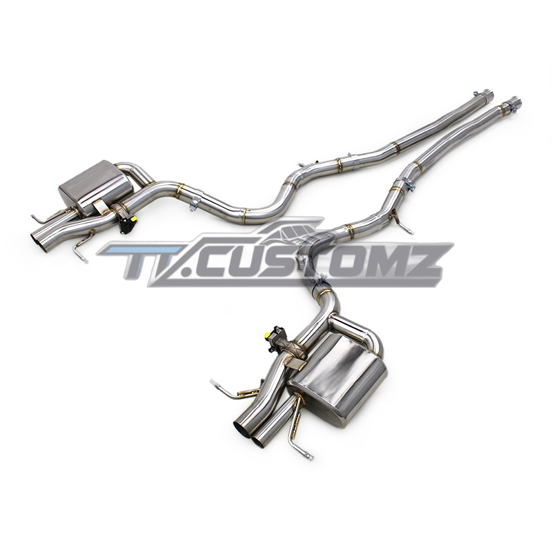 Mercedes S63 W222 CAT-BACK EXHAUST SYSTEM (VALVETRONIC) TITANIUM / STAINLESS STEEL