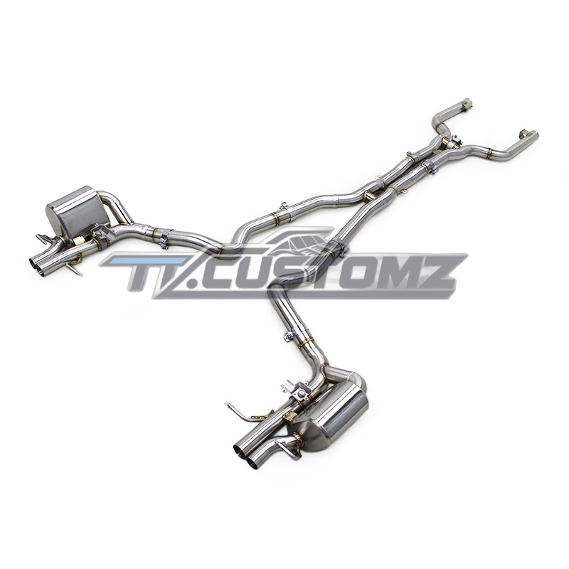 Mercedes C63/C63S W205 CAT-BACK EXHAUST SYSTEM (VALVETRONIC) TITANIUM/ STAINLESS STEEL