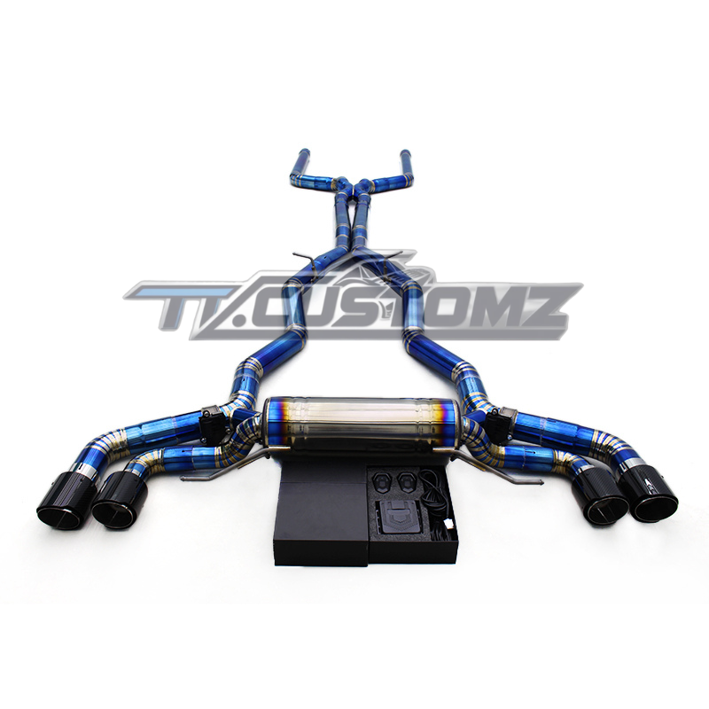 BMW M5 F90 CAT-BACK EXHAUST SYSTEM (VALVETRONIC) TITANIUM / STAINLESS STEEL