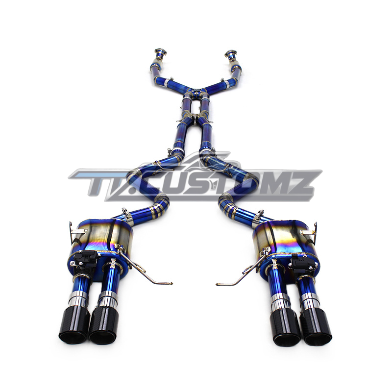 BMW M3/M4 (E90,E92, E93) CAT-BACK EXHAUST SYSTEM (VALVETRONIC) TITANIUM / STAINLESS STEEL