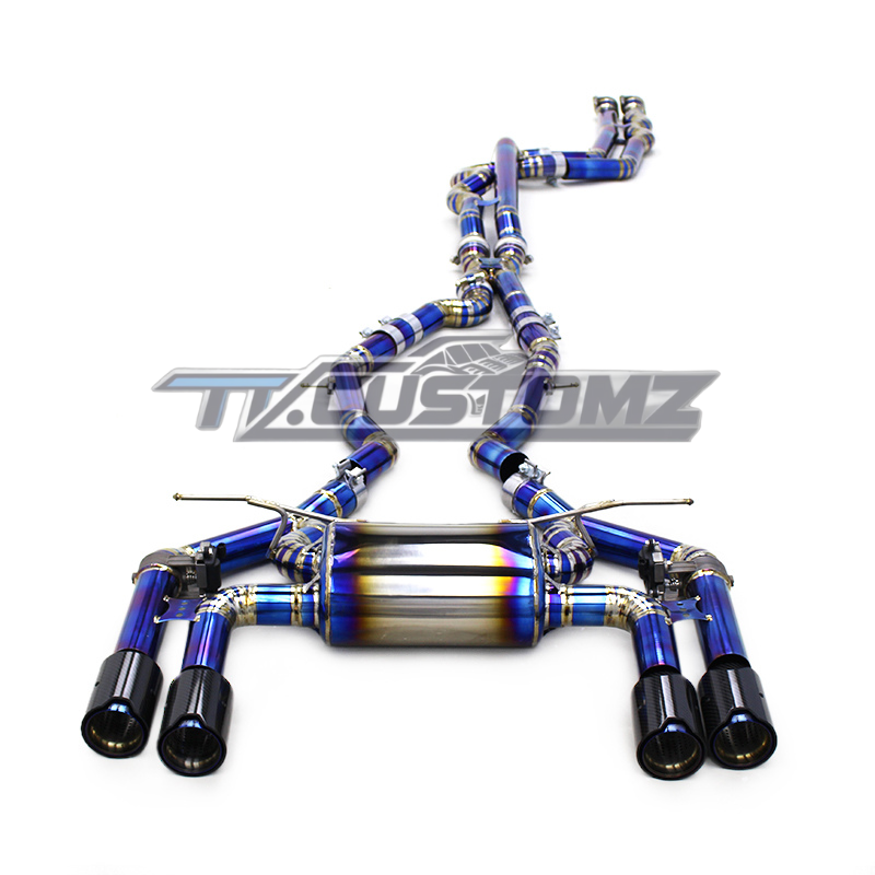 BMW M2C F87 CAT-BACK EXHAUST SYSTEM (VALVETRONIC) TITANIUM / STAINLESS STEEL