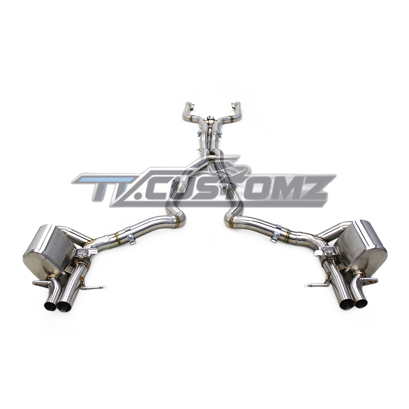 Mercedes C63/C63S W205 CAT-BACK EXHAUST SYSTEM (VALVETRONIC) TITANIUM/ STAINLESS STEEL