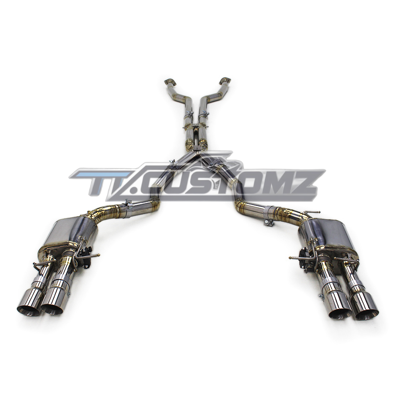 BMW M5/M6 E60 CAT-BACK EXHAUST SYSTEM (VALVETRONIC) TITANIUM / STAINLESS STEEL