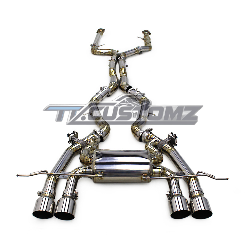 BMW M2 G87 CAT-BACK EXHAUST SYSTEM (VALVETRONIC) TITANIUM / STAINLESS STEEL