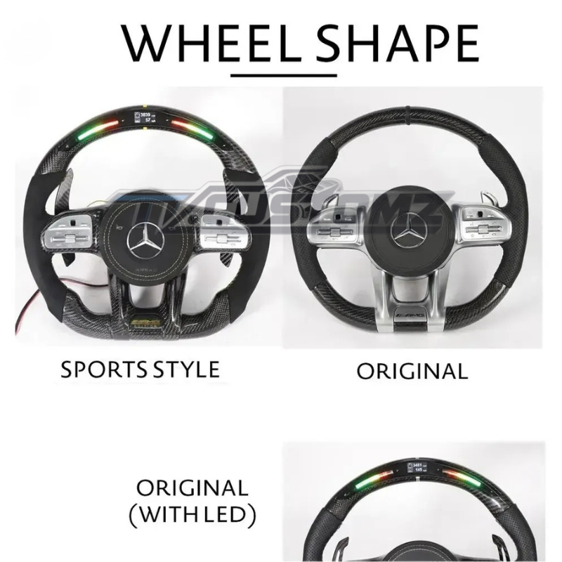 MERCEDES-BENZ 2020 AMG PERFORMANCE STYLE CUSTOMIZABLE STEERING WHEEL (FITS 2010+ ALL MODELS)