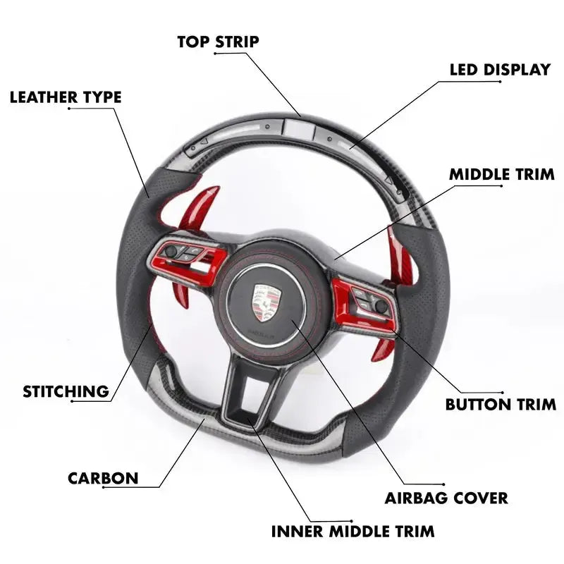 PORSCHE CUSTOMIZABLE STEERING WHEEL