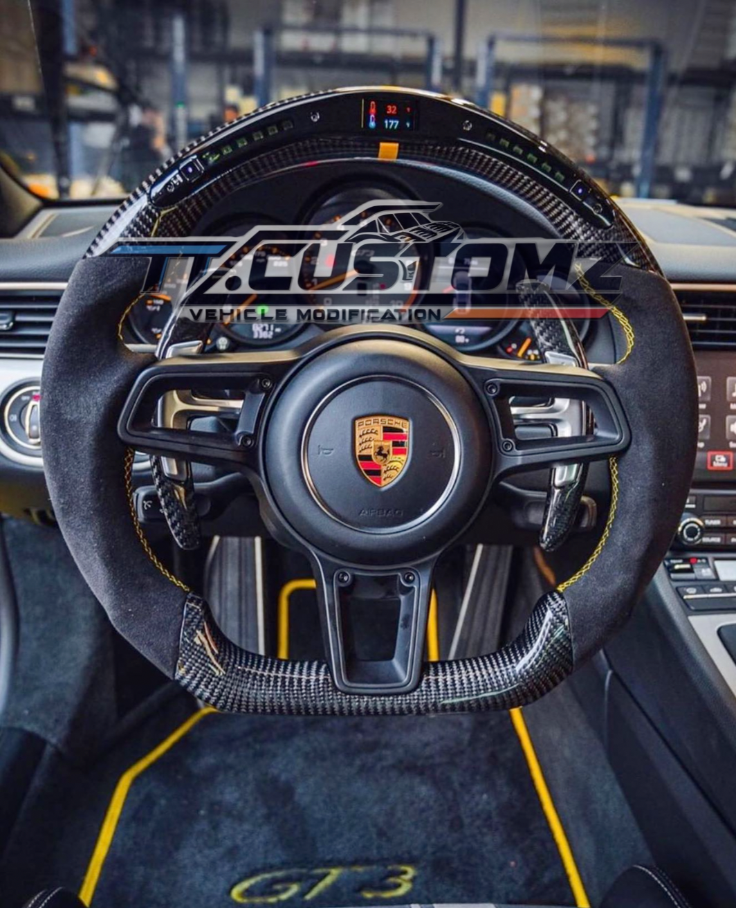 PORSCHE CUSTOMISED STEERING WHEEL - Porsche cayenne