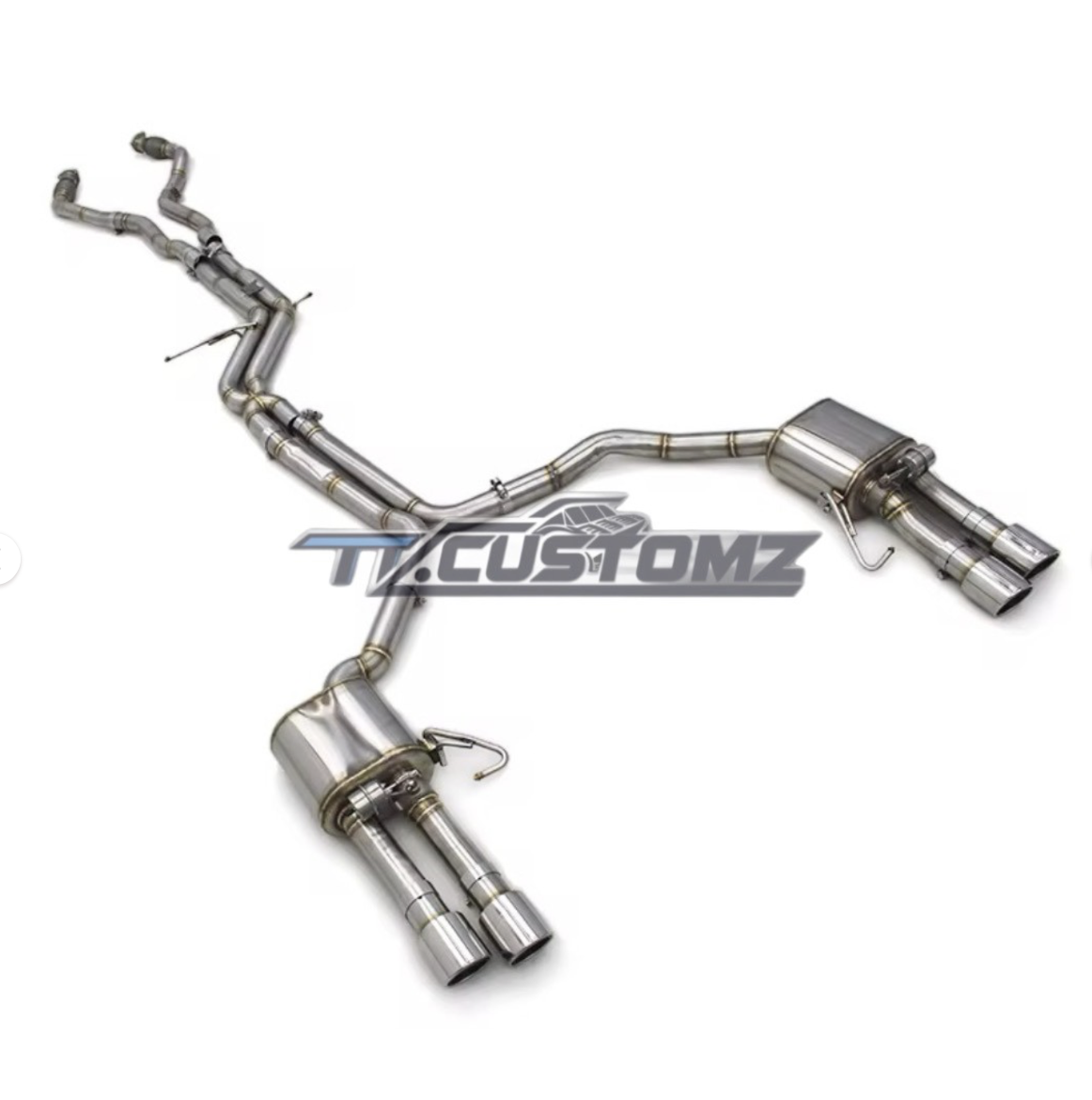 AUDI S7 CAT-BACK EXHAUST SYSTEM (VALVETRONIC) STAINLESS STEEL