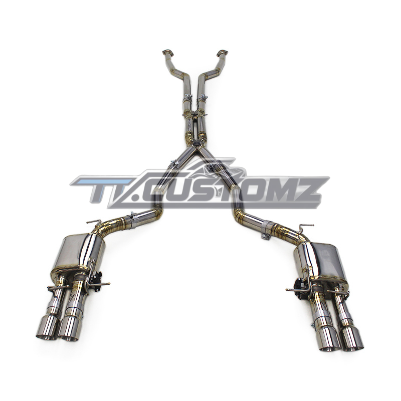 BMW M5/M6 E60 CAT-BACK EXHAUST SYSTEM (VALVETRONIC) TITANIUM / STAINLESS STEEL