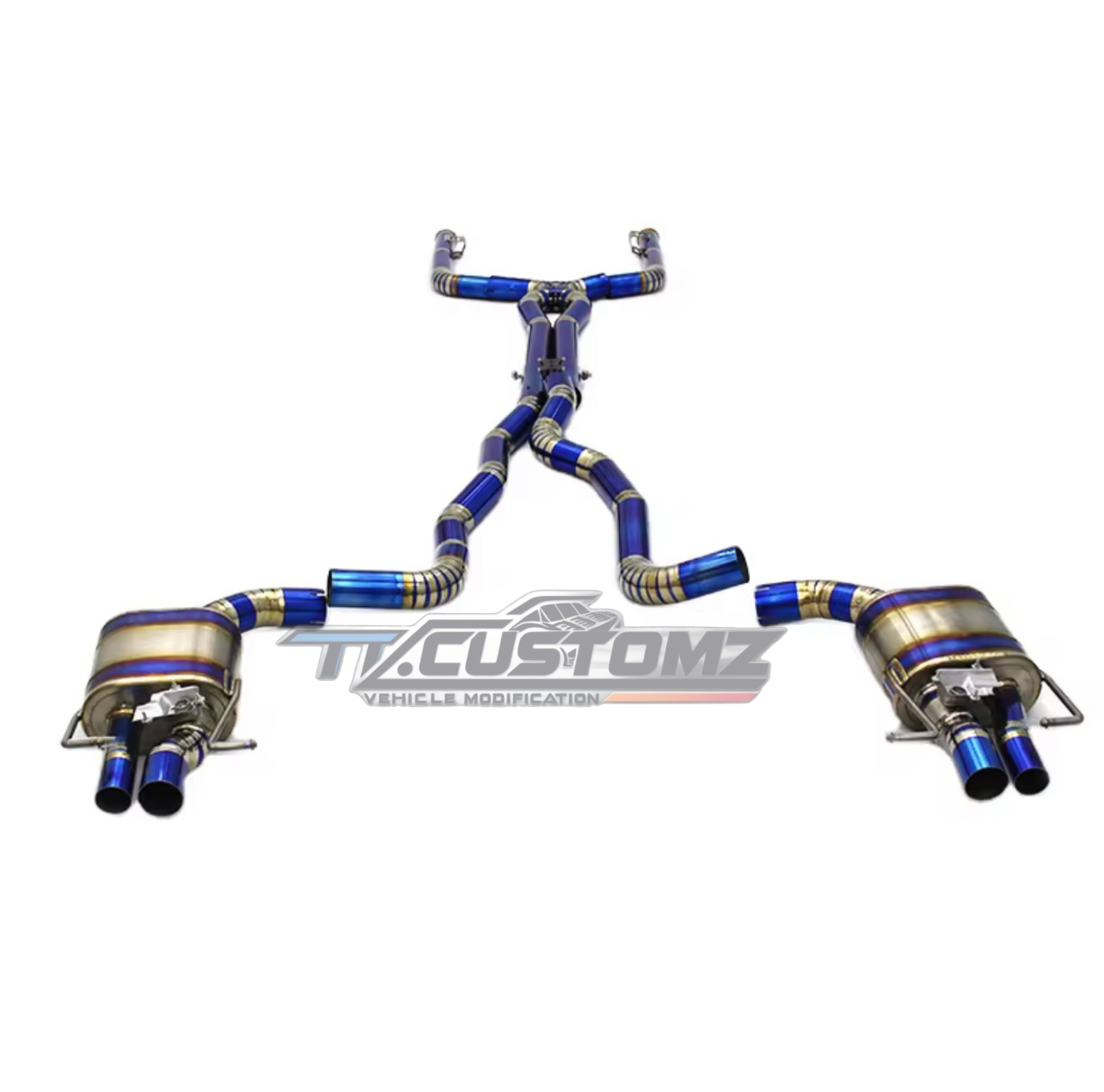 Mercedes C63/C63S W205 CAT-BACK EXHAUST SYSTEM (VALVETRONIC) TITANIUM/ STAINLESS STEEL