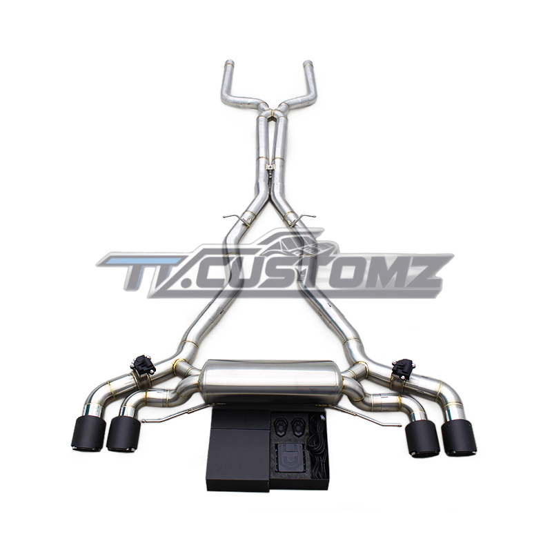 BMW M5 F90 CAT-BACK EXHAUST SYSTEM (VALVETRONIC) TITANIUM / STAINLESS STEEL