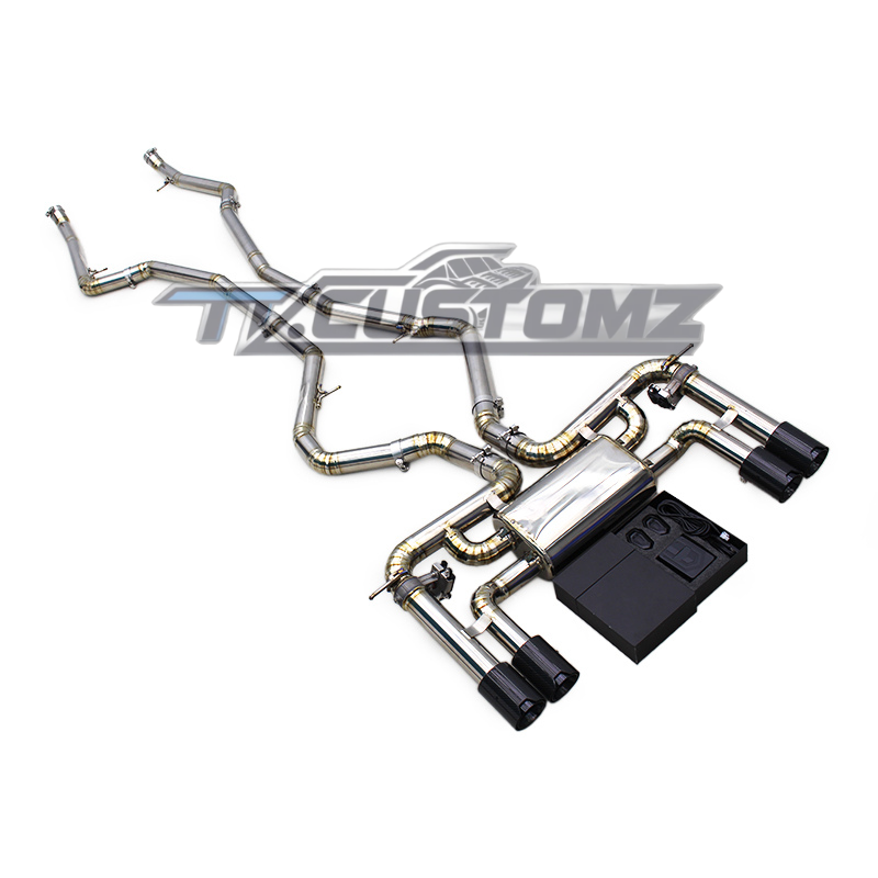 BMW X5M/X6M (F85,F86) CAT-BACK EXHAUST SYSTEM (VALVETRONIC) TITANIUM / STAINLESS STEEL