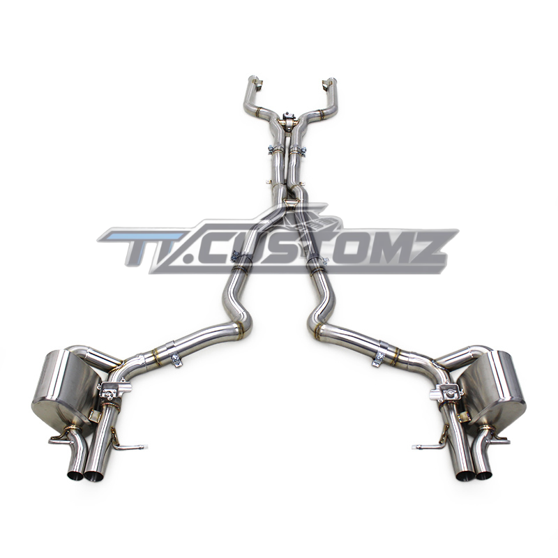 Mercedes C63/C63S W205 CAT-BACK EXHAUST SYSTEM (VALVETRONIC) TITANIUM/ STAINLESS STEEL