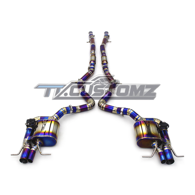 Mercedes S63 W222 CAT-BACK EXHAUST SYSTEM (VALVETRONIC) TITANIUM / STAINLESS STEEL