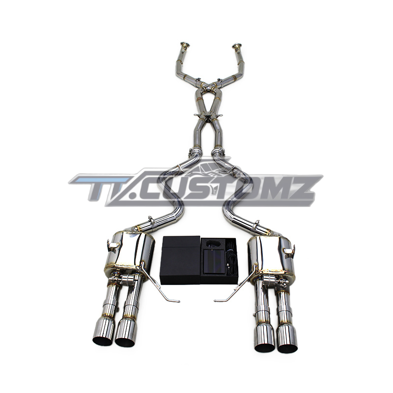 BMW M3/M4 (E90,E92, E93) CAT-BACK EXHAUST SYSTEM (VALVETRONIC) TITANIUM / STAINLESS STEEL