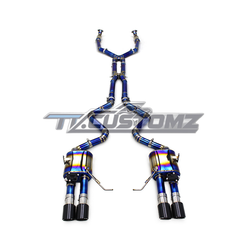 BMW M3/M4 (E90,E92, E93) CAT-BACK EXHAUST SYSTEM (VALVETRONIC) TITANIUM / STAINLESS STEEL