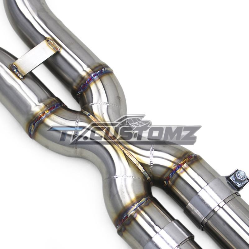 Mercedes C63 W204 VALVETRONIC CAT-BACK EXHAUST SYSTEM STAINLESS STEEL
