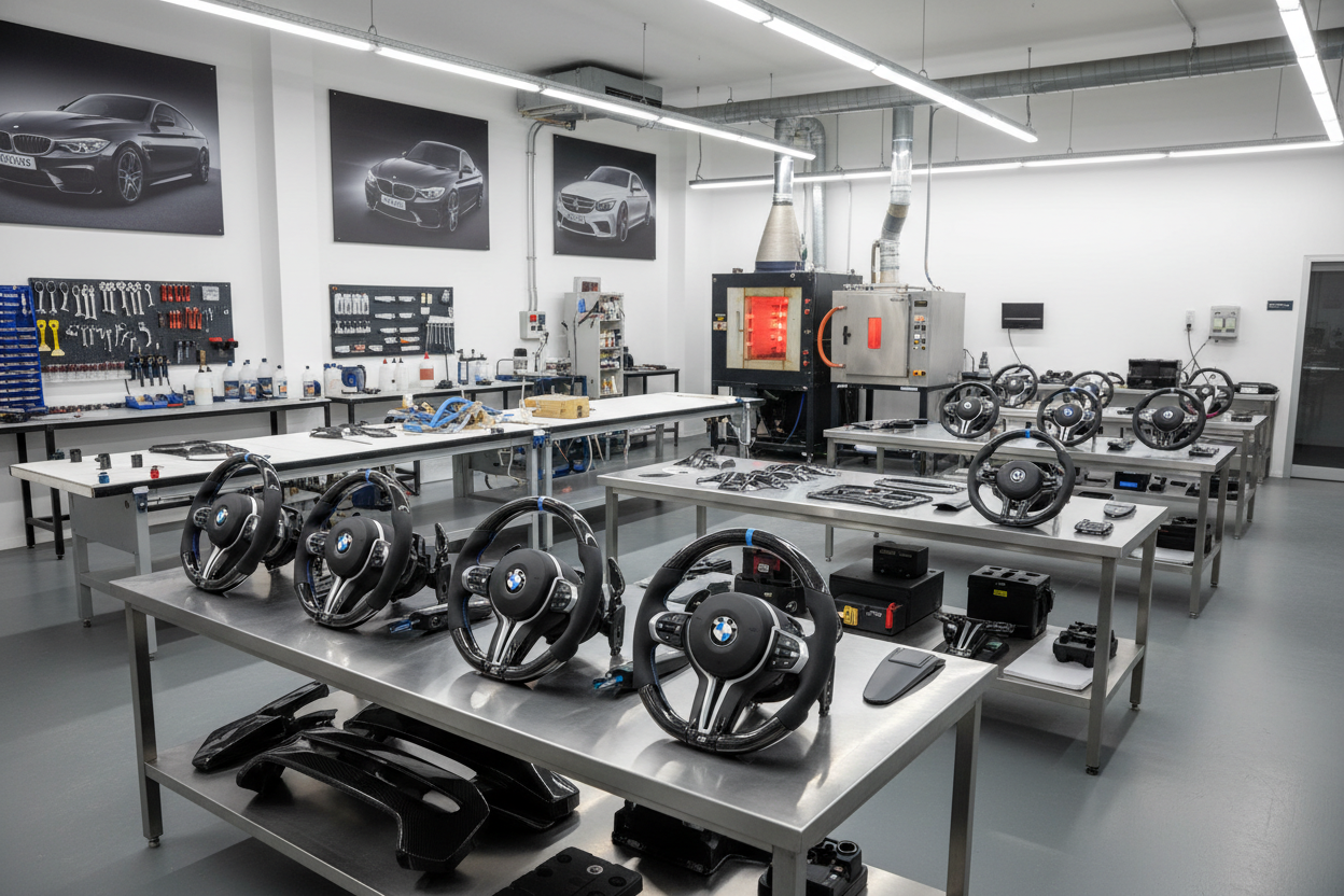 make the steering wheels bmw and mercedes styles