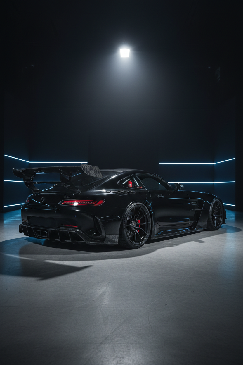 modified mercedes AMG GT black series in 671x720 dimensions