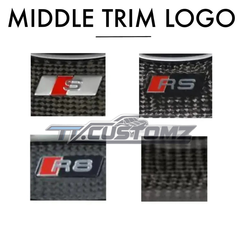 Audi R8/TT Style Customizable Steering Wheel (Fits 2010+ All Models)