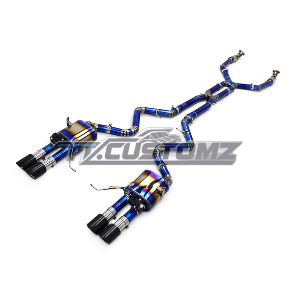 BMW M3/M4 (E90,E92, E93) CAT-BACK EXHAUST SYSTEM (VALVETRONIC) TITANIUM / STAINLESS STEEL — view 2