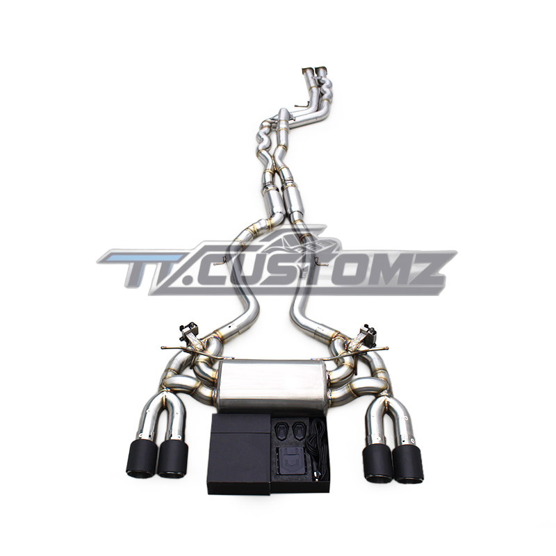 BMW M2C F87 CAT-BACK EXHAUST SYSTEM (VALVETRONIC) TITANIUM / STAINLESS STEEL