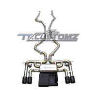 BMW X5M/X6M (F85,F86) CAT-BACK EXHAUST SYSTEM (VALVETRONIC) TITANIUM / STAINLESS STEEL
