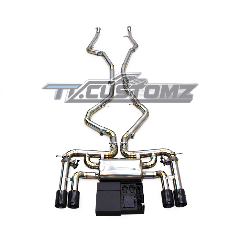 BMW X5M/X6M (F85,F86) CAT-BACK EXHAUST SYSTEM (VALVETRONIC) TITANIUM / STAINLESS STEEL