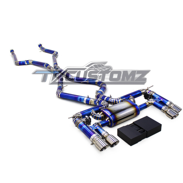 BMW X5M/X6M (F85,F86) CAT-BACK EXHAUST SYSTEM (VALVETRONIC) TITANIUM / STAINLESS STEEL — view 2