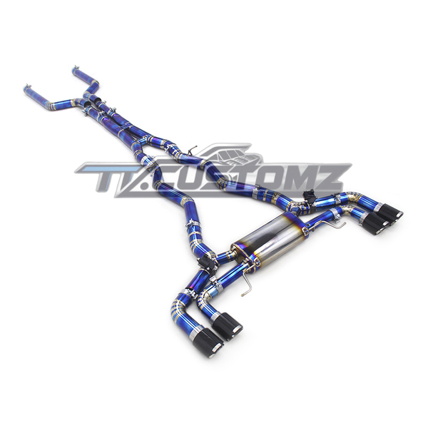 BMW M8 CAT-BACK EXHAUST SYSTEM (VALVETRONIC) TITANIUM / STAINLESS STEEL — view 2