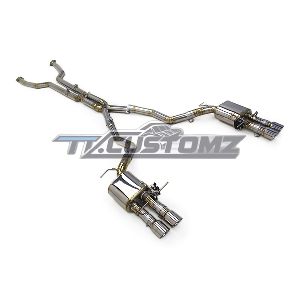 BMW M5/M6 E60 CAT-BACK EXHAUST SYSTEM (VALVETRONIC) TITANIUM / STAINLESS STEEL — view 2