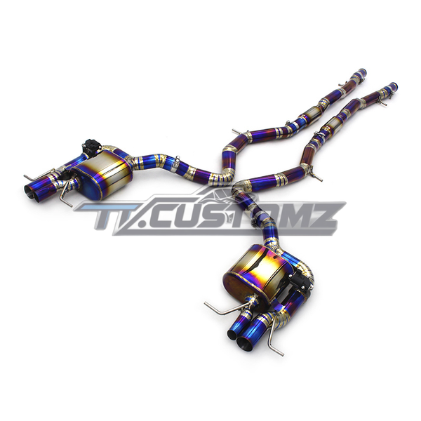 Mercedes S63 W222 CAT-BACK EXHAUST SYSTEM (VALVETRONIC) TITANIUM / STAINLESS STEEL — view 2