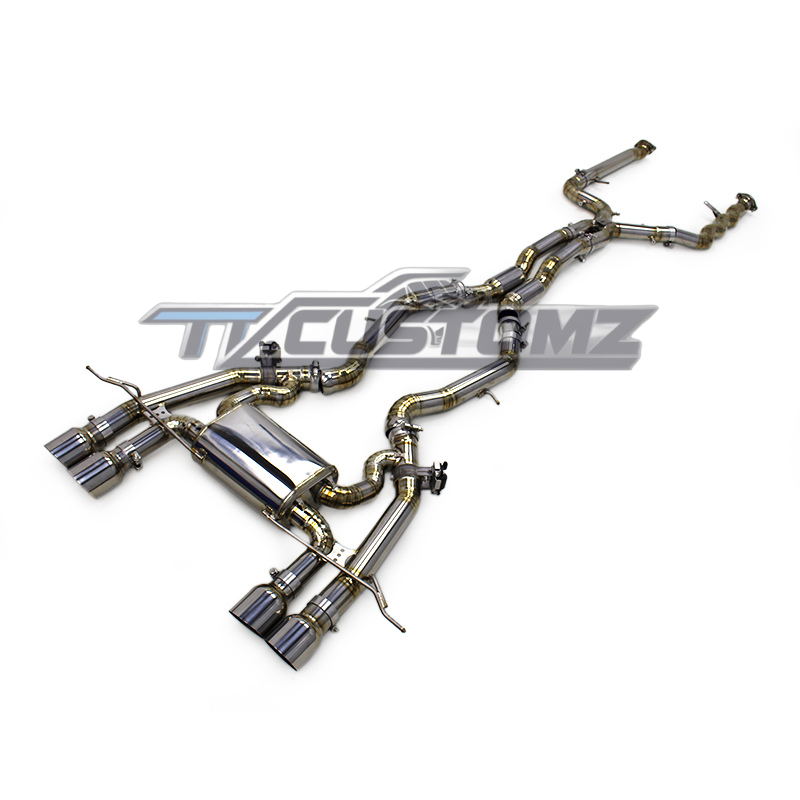 BMW M2 G87 CAT-BACK EXHAUST SYSTEM (VALVETRONIC) TITANIUM / STAINLESS STEEL