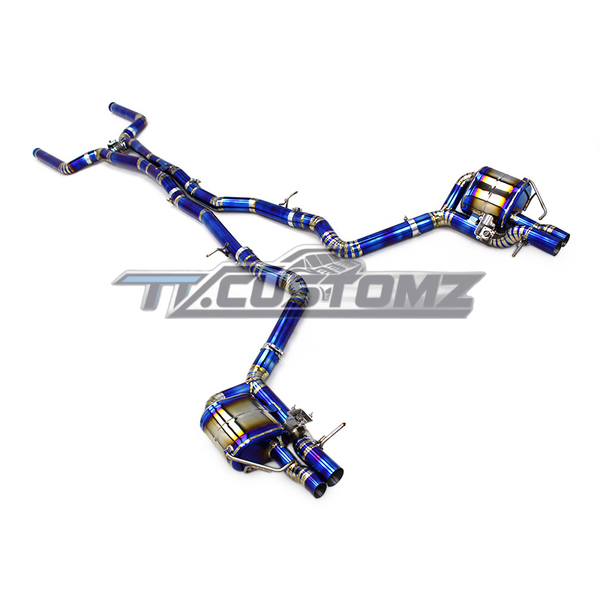 Mercedes E63/E63s (W213 - W212) CAT-BACK EXHAUST SYSTEM (VALVETRONIC) TITANIUM / STAINLESS STEEL — view 2