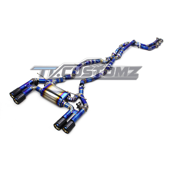 BMW M2C F87 CAT-BACK EXHAUST SYSTEM (VALVETRONIC) TITANIUM / STAINLESS STEEL — view 2