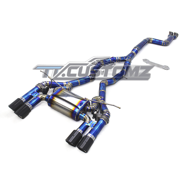 BMW M3/M4 F8X CAT-BACK EXHAUST SYSTEM (VALVETRONIC) TITANIUM / STAINLESS STEEL — view 2