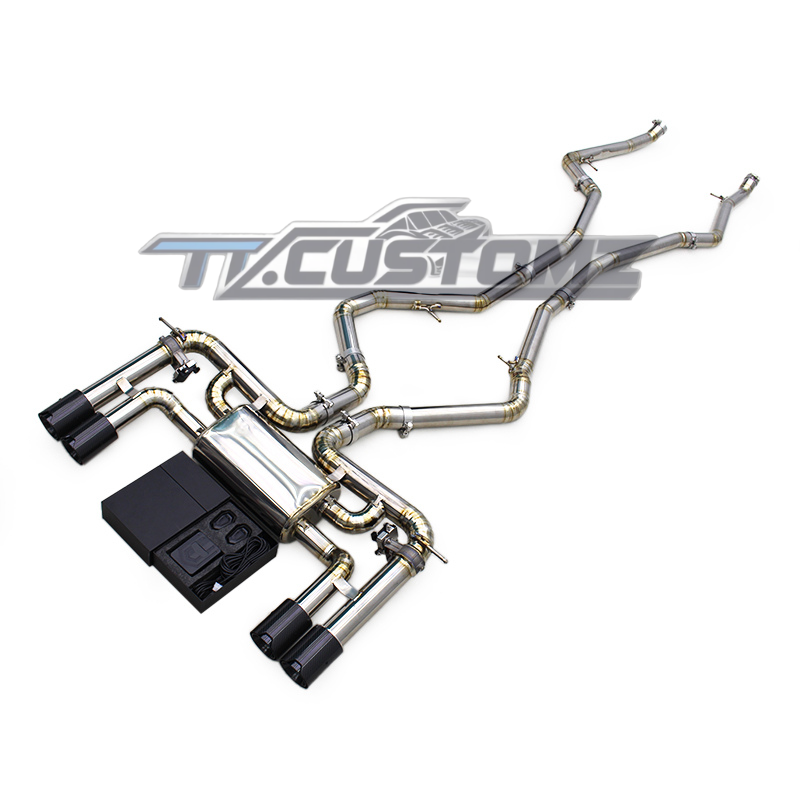 BMW X5M/X6M (F85,F86) CAT-BACK EXHAUST SYSTEM (VALVETRONIC) TITANIUM / STAINLESS STEEL