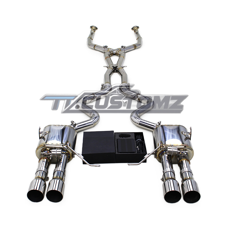 BMW M3/M4 (E90,E92, E93) CAT-BACK EXHAUST SYSTEM (VALVETRONIC) TITANIUM / STAINLESS STEEL